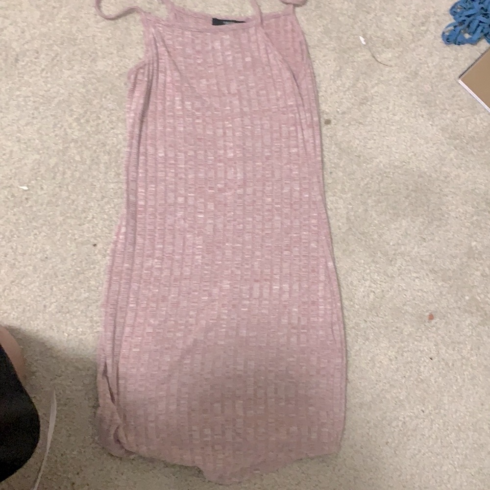 Purple tight dress